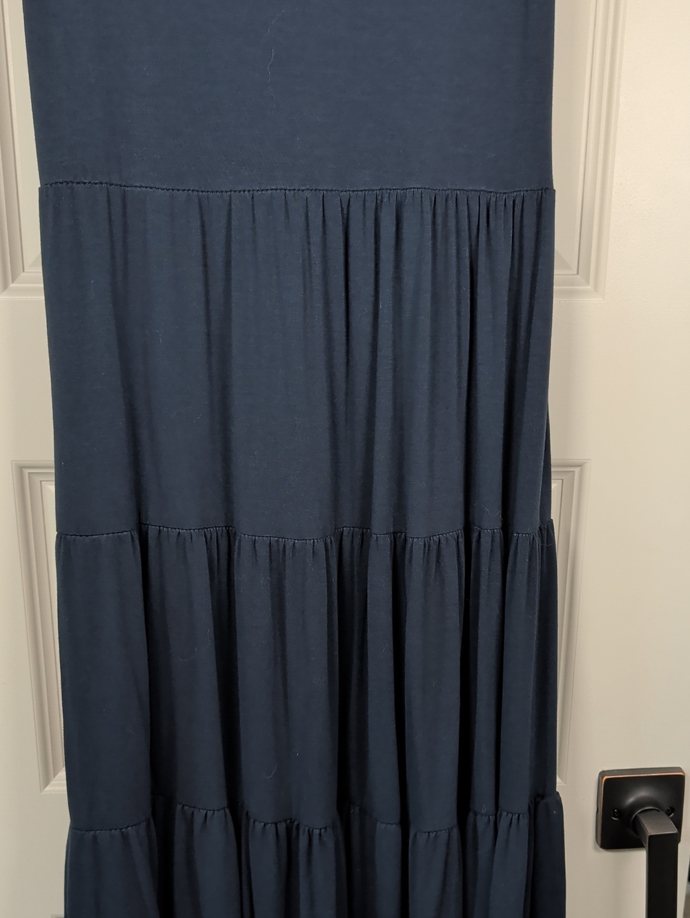 Italian Style Navy Crewneck Tee Dress - Picture 6 of 9